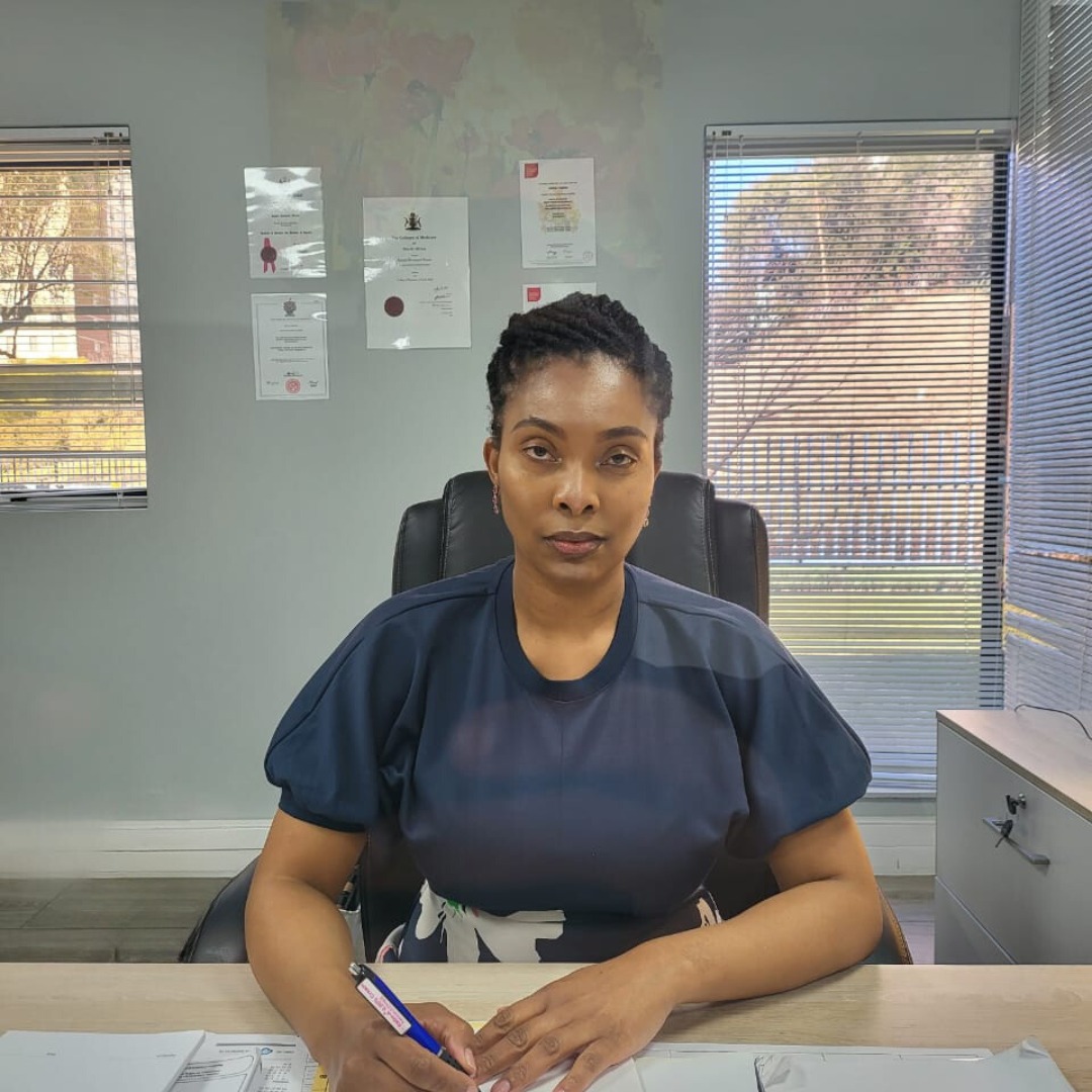 Dr. Jabu Nkehli at work